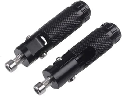 Motor Voetsteunen - Motor Onderdelen - Veilig Rijden - Antislip Oppervlak - 2 Stuks M8 - Zwart