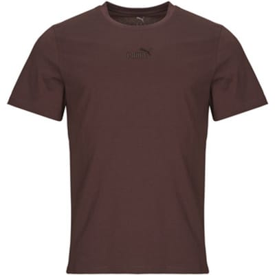 Puma Ess Small No.1 Logo T-shirt Met Korte Mouwen Bruin S Man