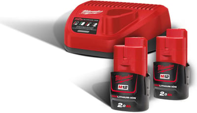 Milwaukee M12 NRG-202 Accu NRG pack 2x 12V 2.0Ah Li-Ion M12™ - 4933459209