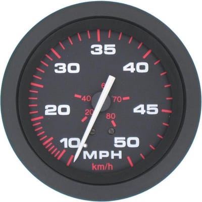 Veethree Amega Snelheidsmeter 0 - 50 MPH Ø 96 mm inclusief Pitot