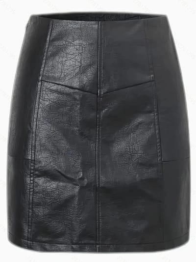 Livano Leren Rok - Broek - Legging - Dames - Jurk - Latex - Zwart - Maat S