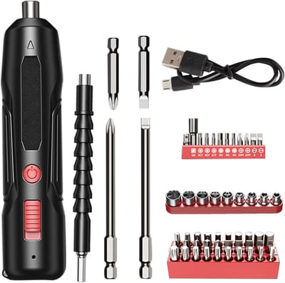 Elektrische Schroevendraaier Set - Precisie Gereedschap - Elektronische Reparatie - Hoge Koppel Kracht - 2000 mAh Batterij - Multicolour