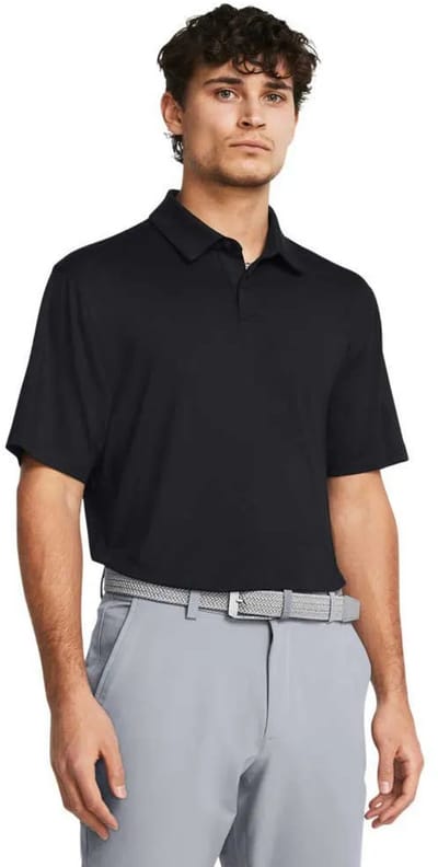 Under Armour Golf Tee To Green Lb Korte Mouw Poloshirt Zwart S Man