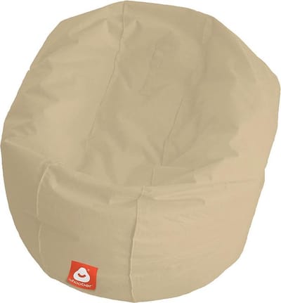 Whoober ronde zitzak Ibiza L outdoor beige - Wasbaar - Voor binnen en buiten