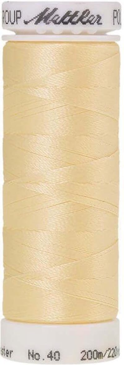AMANN POLYSHEEN NAAI-BORDUURGAREN, COL-0660 GEEL, 200M, PER STUK.