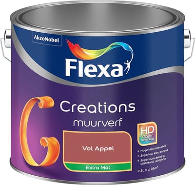 Flexa - Creations Muurverf Extra Mat - Vol Appel - Mengverf - 2,5 L