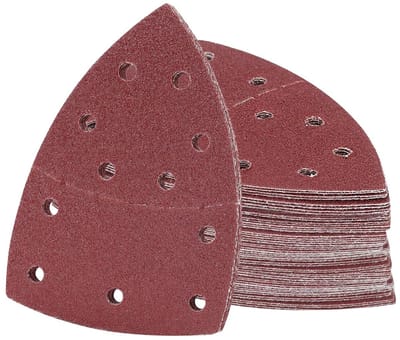 Triangulaire Schuurpapier Set van 72 Stukken, Diverse Korrelgroottes voor Multischuurmachine, Ideaal voor Houtbewerking en Verbetering van Oppervlakken