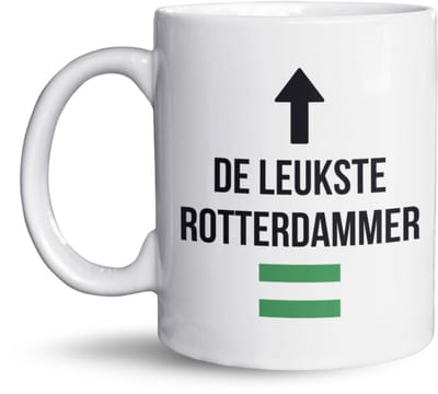 NietMokken.nl – De Leukste Rotterdammer Mok – Rotterdam Mok met Stadsvlag – Grappige Mok – Leuk Cadeau voor Rotterdammers – Origineel Cadeau voor Rotterdammer