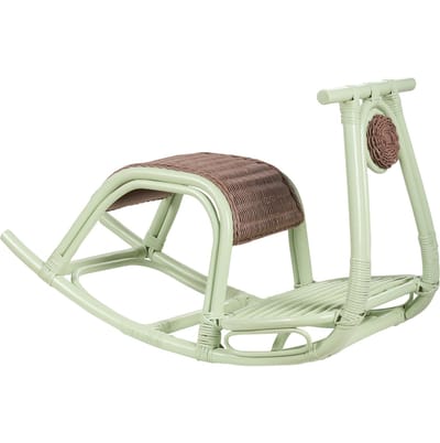 ASPRIA - Schommelstoel - Lichtgroen - Rotan