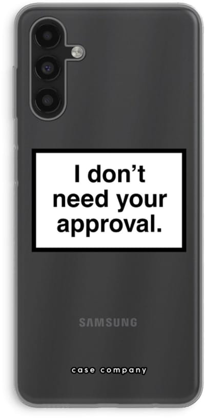 Case Company® - Hoesje geschikt voor Samsung Galaxy A04s hoesje - Don't need approval - Soft Cover Telefoonhoesje - Bescherming aan alle Kanten en Schermrand