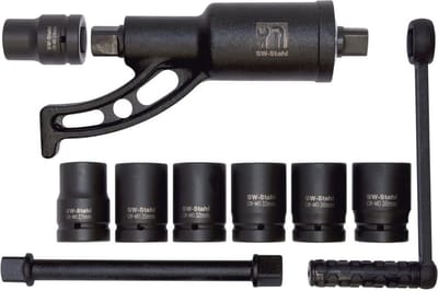 SW-Stahl 03965L Momentvermenigvuldiger 1 inch, 3.200 Nm, 10 stuks I Momentversterker voor vrachtwagens I Momentsleutel met doppenset I Kofferset voor vrachtwagens