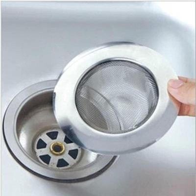 Filtre Anti-Bouchage pour Évier de Cuisine, Bassin de Lavage de Légumes en Acier Inoxydable, Évier, Filtre d'Égout et Écran de Séparation des Déchets white
