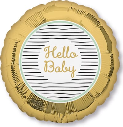 Folieballon Hello Baby, Speelgoed ballon, 1 stuk