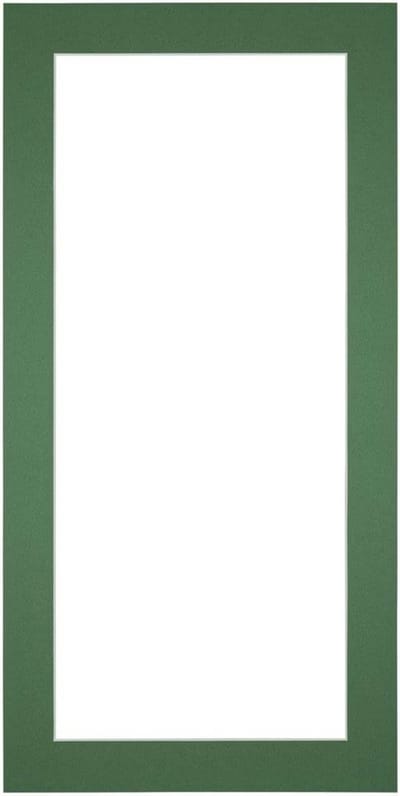 Passe-Partout Fotomaat 13x18 cm - Lijstmaat 20x40 cm - Groen Bos - Museumkarton - Fotolijst niet inbegrepen