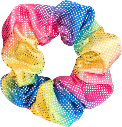 Lajetti - Glitter Scrunchie 1 stuk Turnwokkel Haarelastiek Haarwokkel - Kinder scrunchies