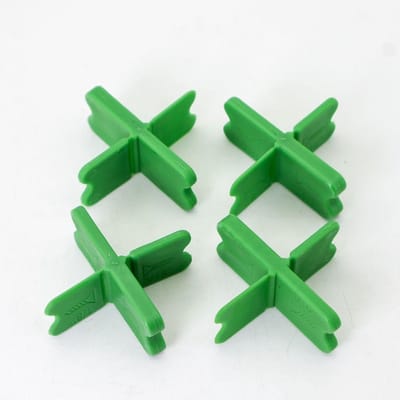 Afstandhouders Terrasplanken - Dek Afstandhouders - Precisie Leggen - 4 Instelbare Diktes - Set van 4 - Groen