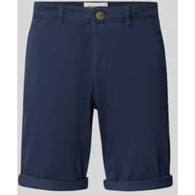 Jack & Jones blauwe heren broek   Regular fit   Steekzakken   Knoop- en ritssluiting   Duurzaam   Regular waist Blauw S