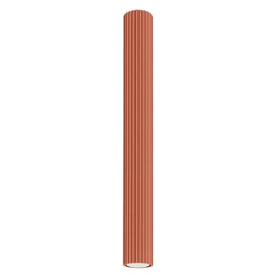 Sollux Lighting Plafondlamp Karbon - GU10 - rode oker - aluminium - 60x6.5x6.5cm