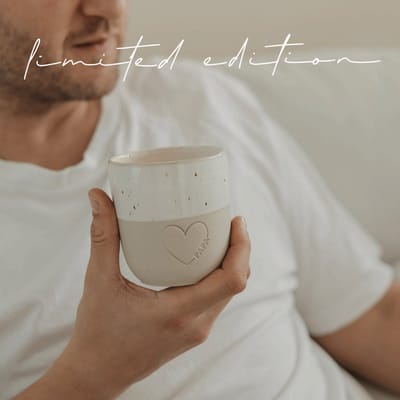 Mok - Papa - Limited edition - Vaderdag - Tas - Aardewerk - Handgemaakt - Servies - Decoratie - Geschenk - Cadeau - Koffie - Thee - Origineel Cadeau - Uniek - Vrienden - Koffietas - Tas
