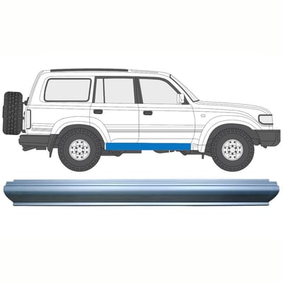 Reparatie dorpel voor Toyota Land Cruiser J80 1990-1996 / Links = Rechts