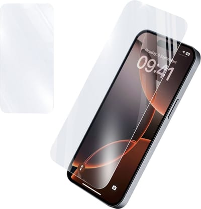 Cellularline Screenprotector 9H Gehard Glas - Geschikt voor iPhone 16 Pro Max - Edge-to-Edge - Transparant