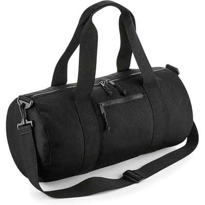 BagBase Recycled Barrel Bag BG284 - Black - 50 x 25 x 25 cm