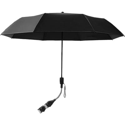Drievoudig Opvouwbare Zonnescherm 37.4in 8 Baleinen Baby Kinderwagen Parasol met Metalen Klem Zonbescherming