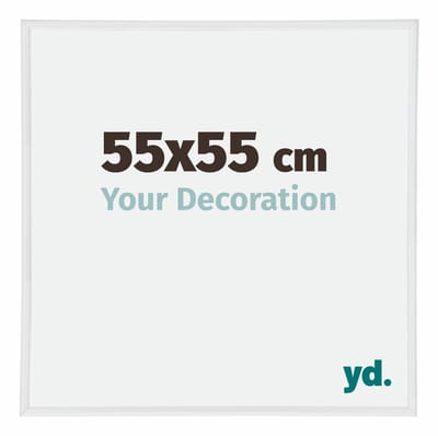 Your Decoration - Fotolijst 55x55 cm - Kunststof - Wit Hoogglans - Annecy