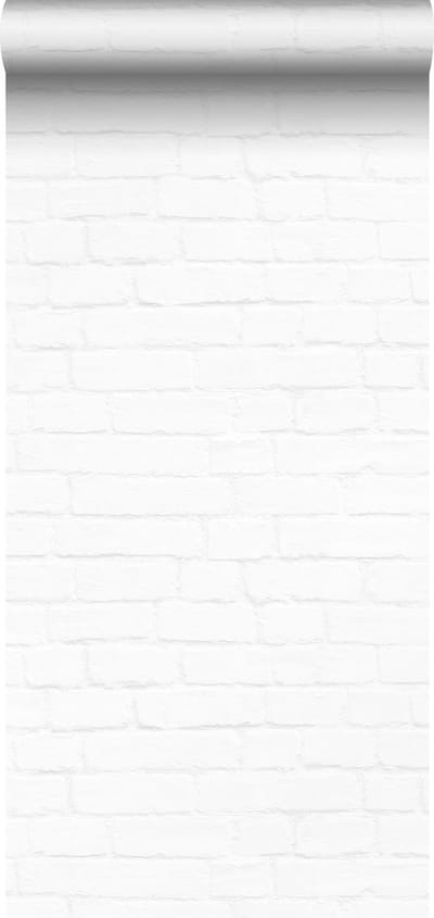 Origin Wallcoverings behang bakstenen mat wit - 347486 - 53 cm x 10,05 m