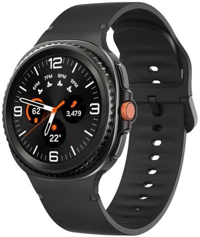 By Qubix - smartwatch bandje - Compatible Samsung bandje - Soft siliconen band - Maat: M/L - Zwart - Geschikt voor Samsung Galaxy Watch 9 (40/44mm) - Watch 8 (40/44mm) - Watch 8 Classic (46mm)