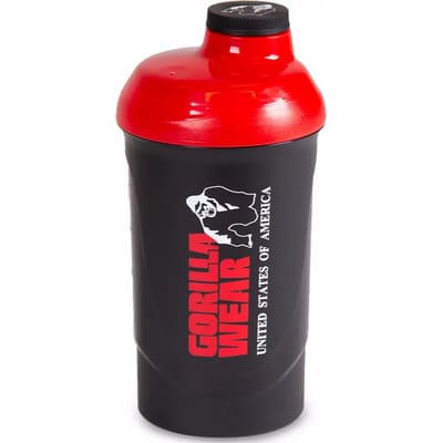 Gorilla Wear Wave Shake Beker - Rood/Zwart - 600ml