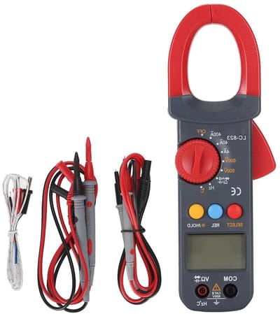 Digitale Stroomtang - Multimeter Elektrische Tester - Elektrische Problemen Oplossen - Hoge Nauwkeurigheid Klemkop - 25 mm Klem - Grijs