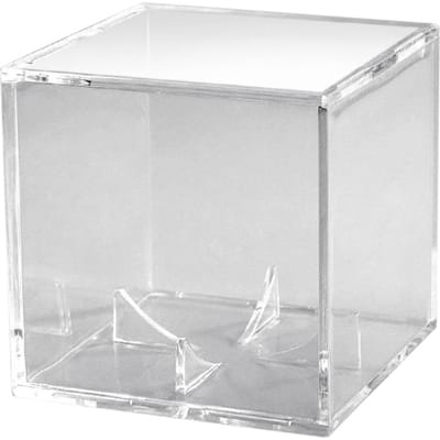 Présentoir de Baseball, Protection UV, Cube en acrylique, support de Baseball carré transparent, boîte de Supports pour 9 transparent