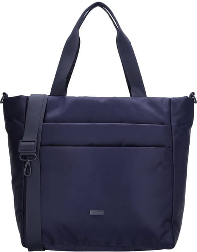 Beagles Duomo Shopper - Lichtgewicht - Crossbody - Schoudertas - Afneembare/Verstelbare Schouderband - Veiligheidssluiting - Safety Zipper - Praktische Indeling - Tote Bag - Dames Tas - Blauw
