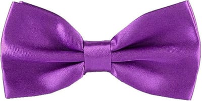 Fako Fashion® - Vlinderstrik - Vlinderdas - Satijn - 12.5cm - Paars