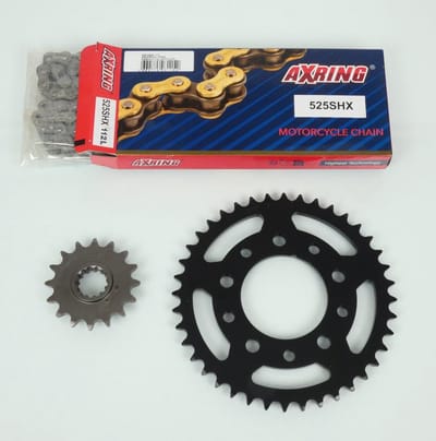 Kit chaîne Axring pour moto Honda 750 Cb F2 Seven Fifty 1992 à 2003 16x40 P 525