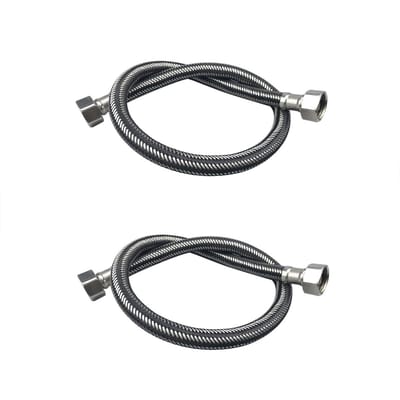 Dailygoods- Afvoerpijp Flexibel - 304 Roestvrij Staal - Duurzaam - Anticorrosie - Eenvoudig te Installeren - 2 Stuks - Sanitair Slang