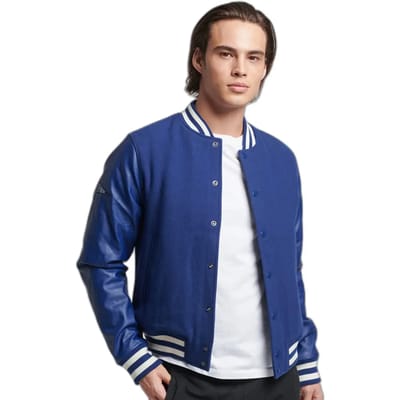 Superdry Vintage Varsity Bomber Jas Blauw L Man