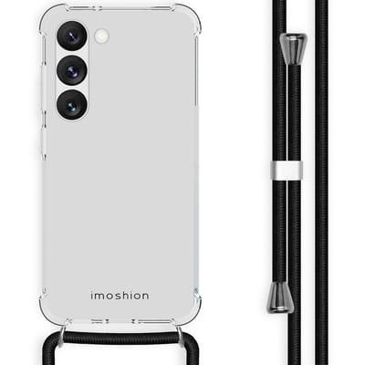 imoshion Hoesje - Geschikt voor Samsung Galaxy S23 - Backcover met koord - Zwart