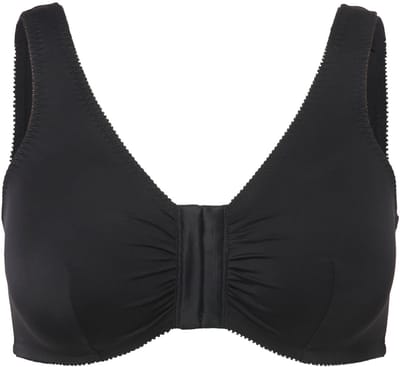 Ulla Popken - Dames - Bustier borstvoedingsbeha voorsluiting - Zwart - Maat 95D