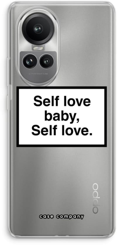 Case Company® - Hoesje geschikt voor Oppo Reno 10 Pro hoesje - Self love - Soft Cover Telefoonhoesje - Bescherming aan alle Kanten en Schermrand