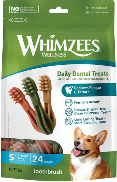 Whimzees Tandenborstel Star S - Kauwsnacks - Hond - 8,5cm - 24st