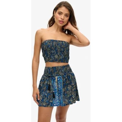 Blouse bandeau met paisleypatroon voor dames Superdry St Tropez