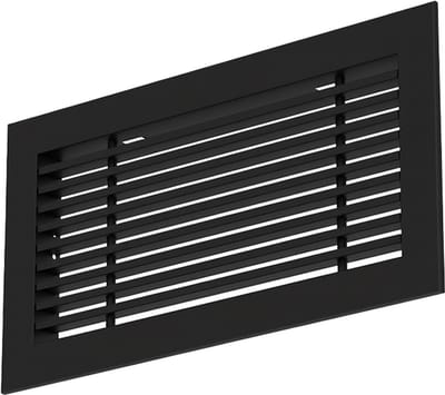 Econox Staafrooster aluminium â€“ met klemveren â€“ 300x100 mm â€“ RAL 9005