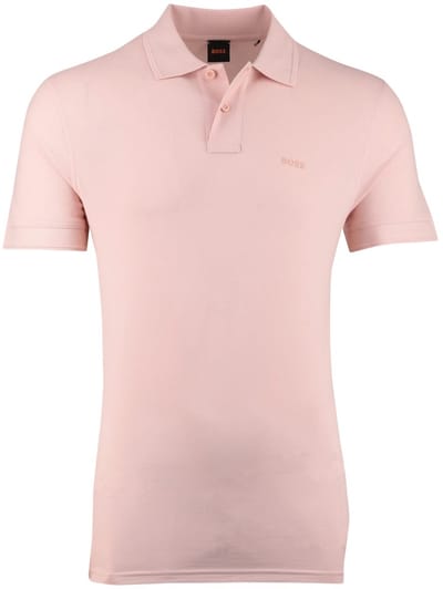BOSS Orange Prime 2-knoops poloshirt roze