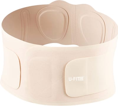 U Fit One Rugbrace - Back Support - Postuur Corrector - Rugband Onderrug - Rugondersteuning - Onzichtbaar Dragen - Beige - Maat S
