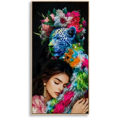 Muurdecoratie schilderij op canvas met lijst Mauro Ferretti Laccato Moira B