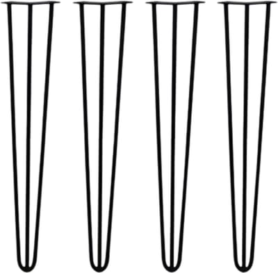 Haarspeld Tafelpoten 86 cm - Set van 4 Massieve Metalen Poten - Industrieel Design - Voor Bureau, Kantoor & Restaurant