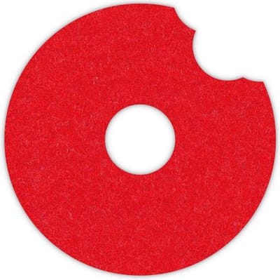 Donut vilt onderzetter - Rood - 6 stuks - ø 9,5 cm Rond - Glas onderzetter - Cadeau - Woondecoratie - Woonkamer - Tafelbescherming - Onderzetters Voor Glazen - Keukenbenodigdheden - Woonaccessoires - Tafelaccessoires