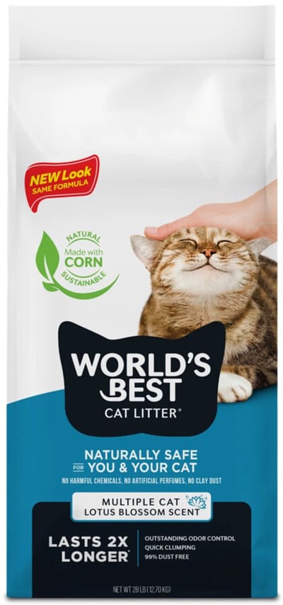 World's Best Cat Litter Kattenbakvulling Multiple Cat Lotus Blossom Scented 12,7 kg